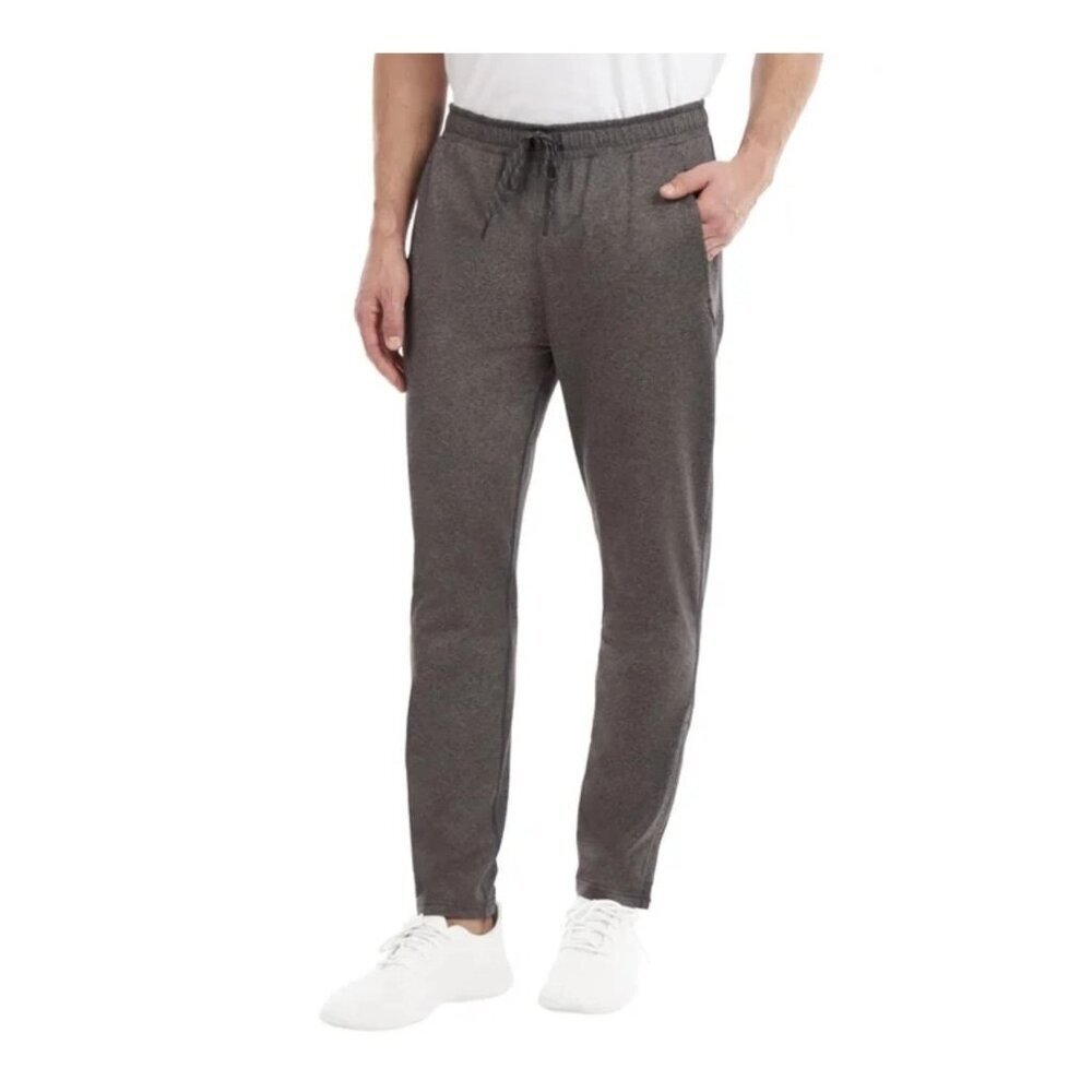 Kirkland Signature Men's L Gray Active Pants Jogger Ankle Zip  G1857